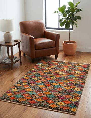 3' 3 x 5' 2 Hand Knotted Balouch Wool Rug
