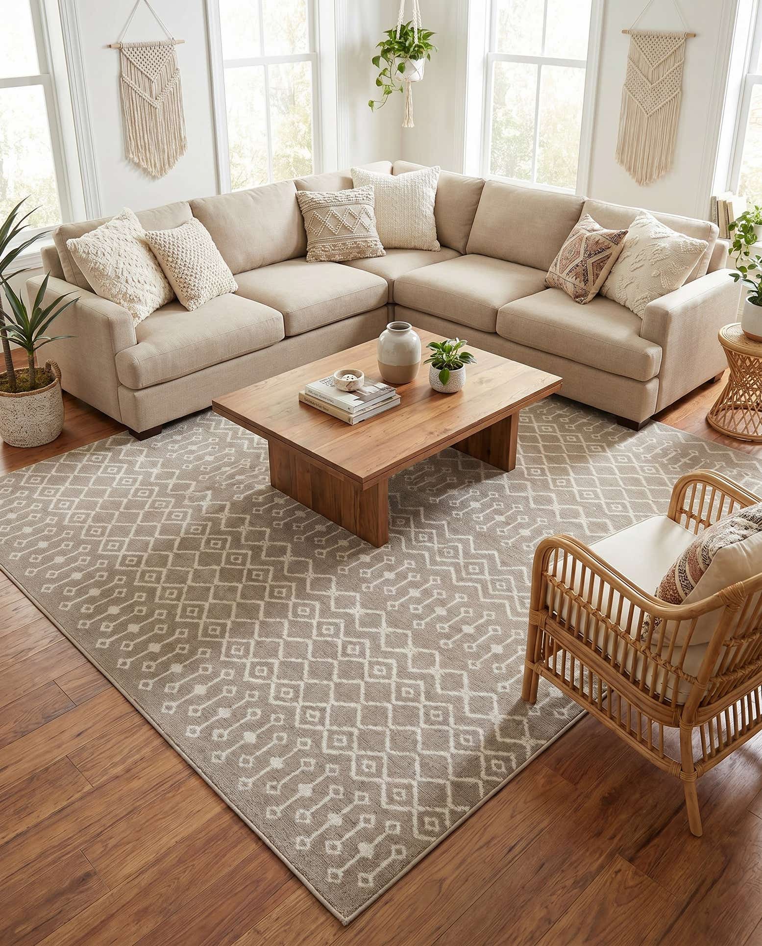 10' x 10' Kasbah Trellis Square Rug