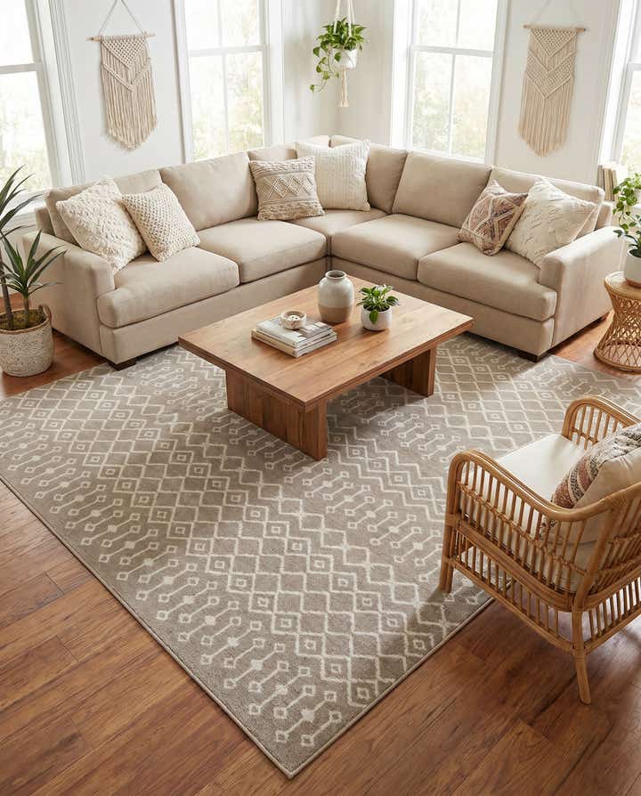 10' x 10' Kasbah Trellis Square Rug