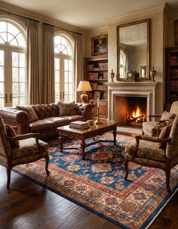 6' 9 x 9' 7 Hand Knotted Kazak Rug
