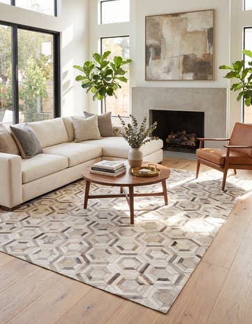 5' x 7' 1 Cowhide Rug