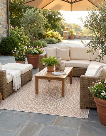 5' 3 x 8' Easy-Clean Jill Zarin Cape Town Indoor / Outdoor Rug