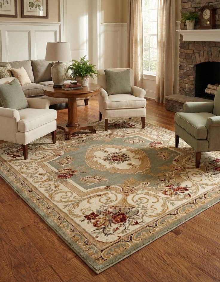 Detail image of 6' x 6' Chateau Square Rug