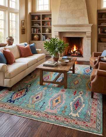 5' 8 x 7' 10 Hand Knotted Kazak Rug