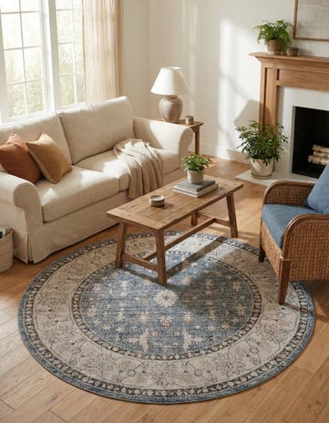7' x 7' Eco Traditional Round Rug