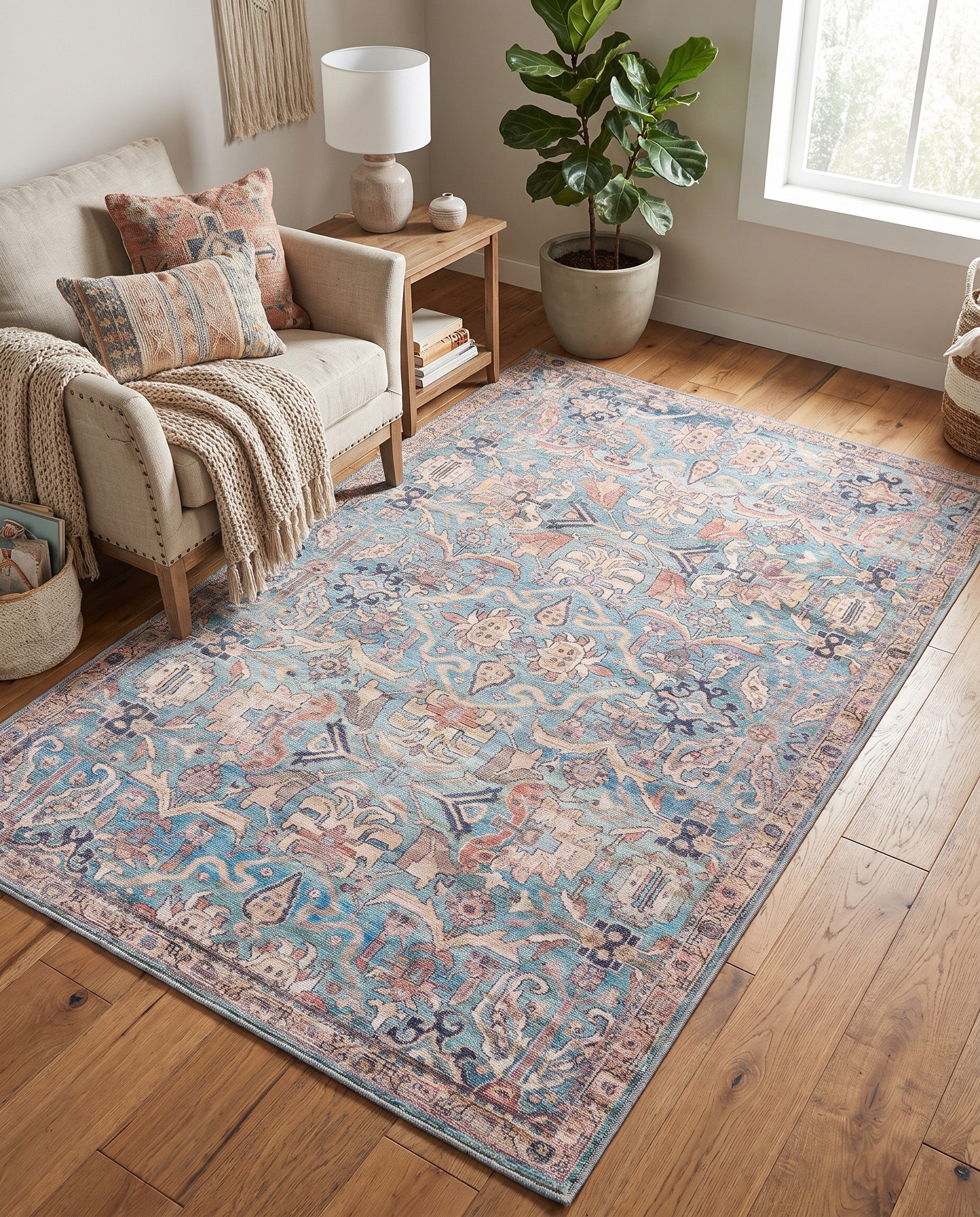 4' x 6' Washable Nostalgia Rug