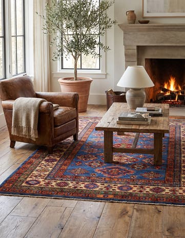 4' 1 x 5' 11 Hand Knotted Kazak Rug