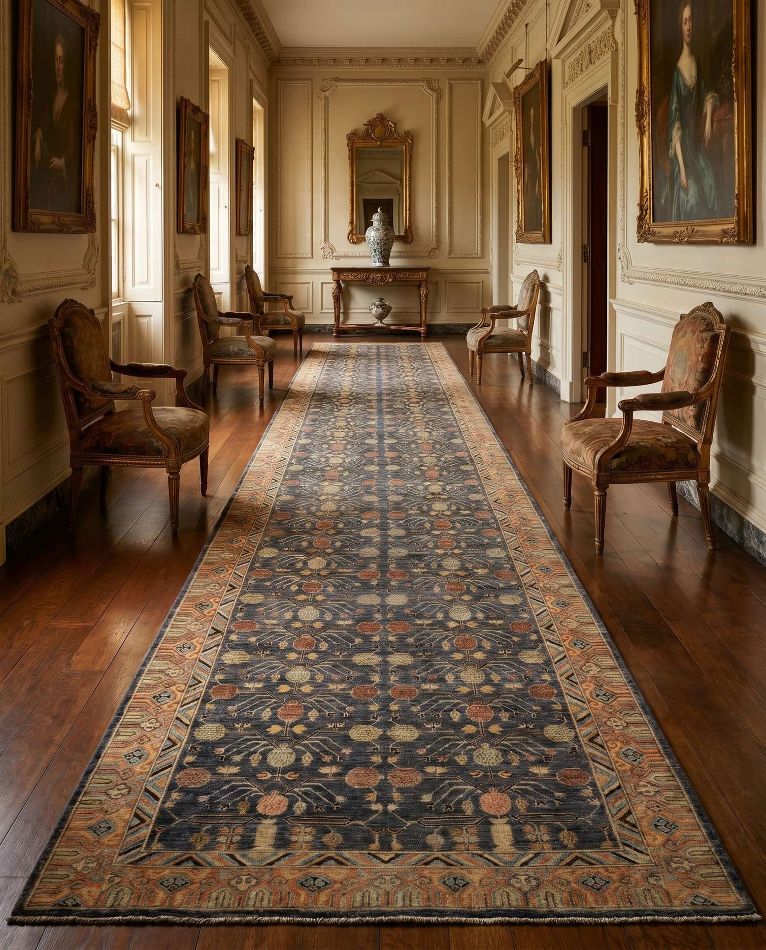 6' 2 x 19' 1 Hand Knotted Kazak Wool Runner Rug