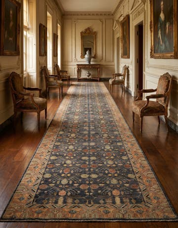 6' 2 x 19' 1 Hand Knotted Kazak Wool Runner Rug