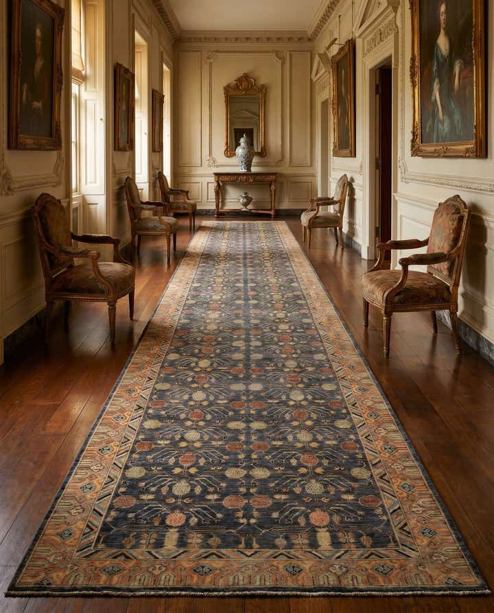 6' 2 x 19' 1 Hand Knotted Kazak Wool Runner Rug