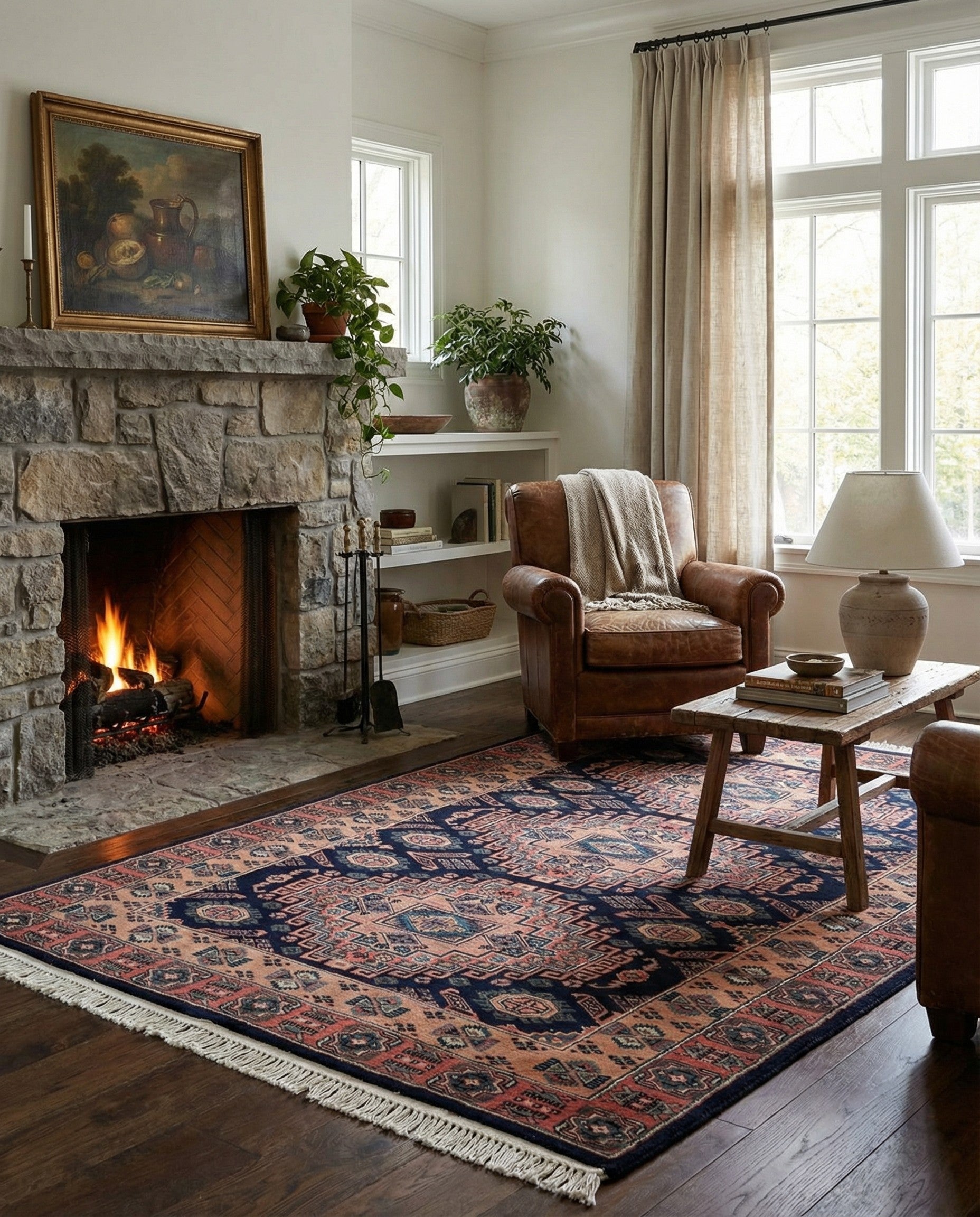 4' 1 x 6' Hand Knotted Kazak Oriental Wool Rug