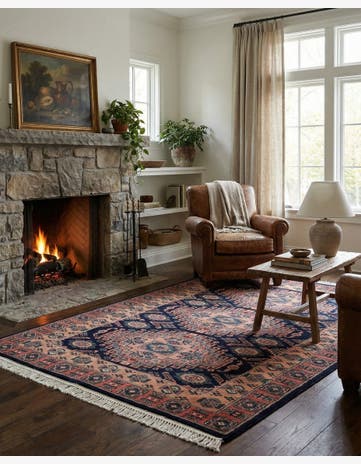 4' 1 x 6' Hand Knotted Kazak Oriental Wool Rug