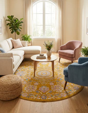 8' x 8' Blossom Round Rug