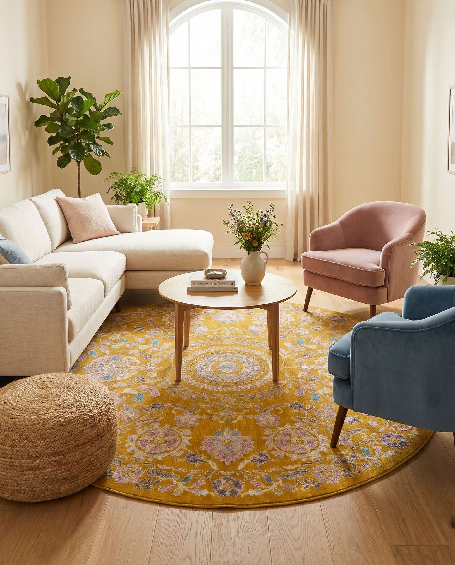 8' x 8' Blossom Round Rug