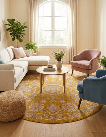 8' x 8' Blossom Round Rug