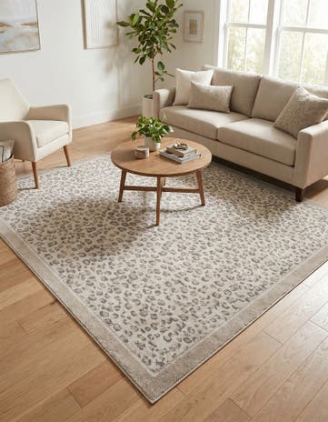 Ivory Savannah Square Rug