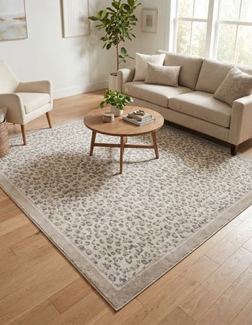 Ivory Savannah Square Rug