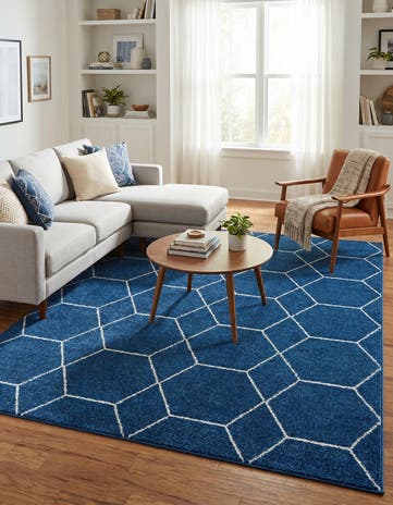 7' 10 x 10' Lattice Frieze Rug