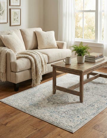Ivory and Gray Finsbury Rug