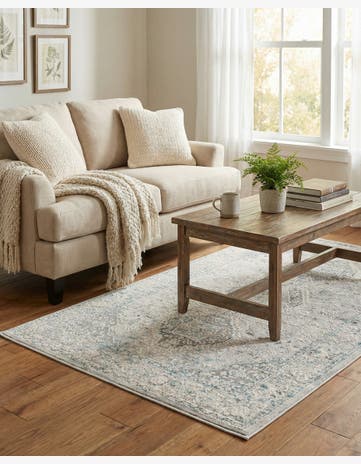 Ivory and Gray Finsbury Rug