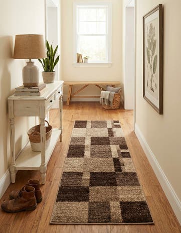 Light Brown Equinox Runner Rug