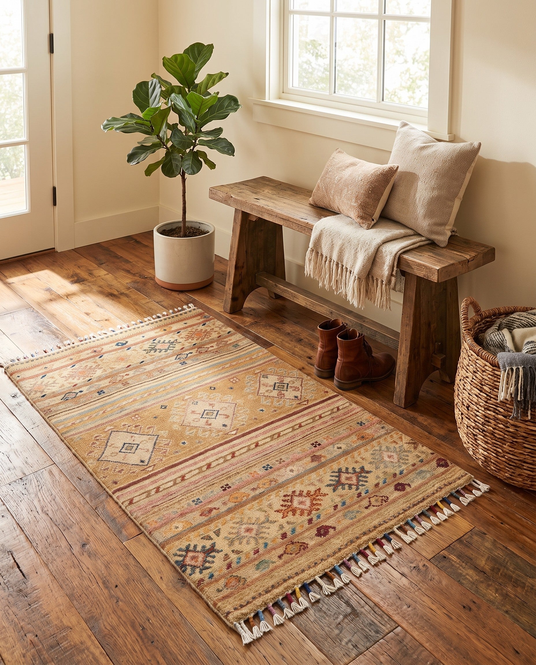 2' x 3' 1 Hand Knotted Ariana Ziegler Rug