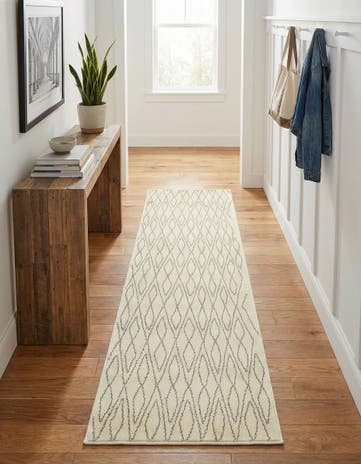 Ivory Titania Runner Rug