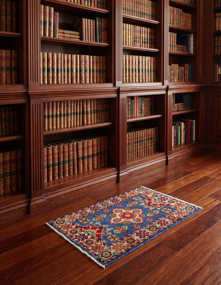 Detail image of 1' 11 x 2' 10 Hand Knotted Kazak Rug