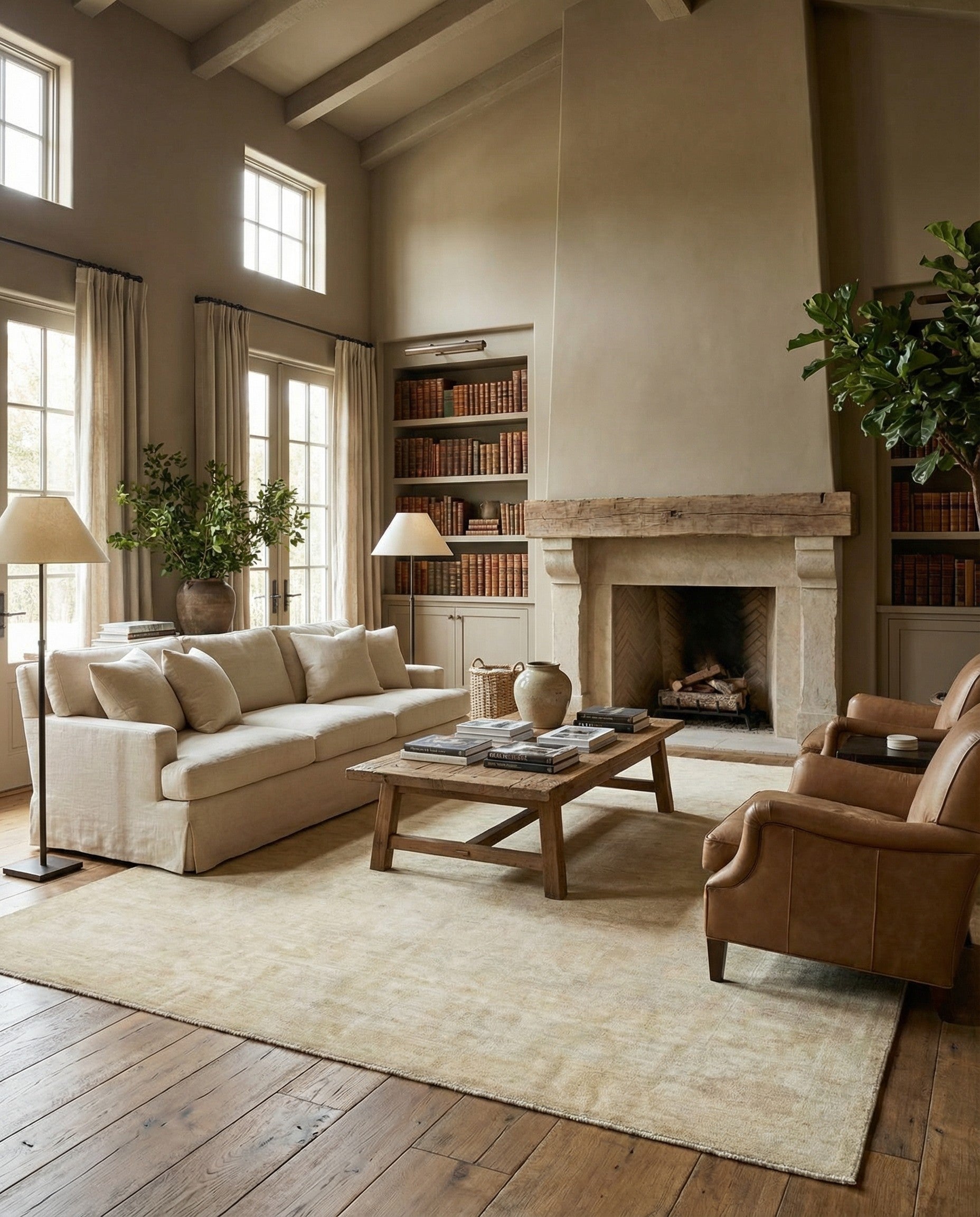 8' 10 x 12' 1 Hand Knotted Oushak Wool Rug