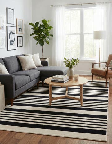 Black and White Milano Rug