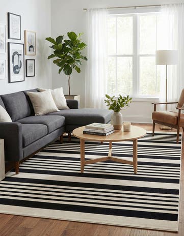 Black and White Milano Rug