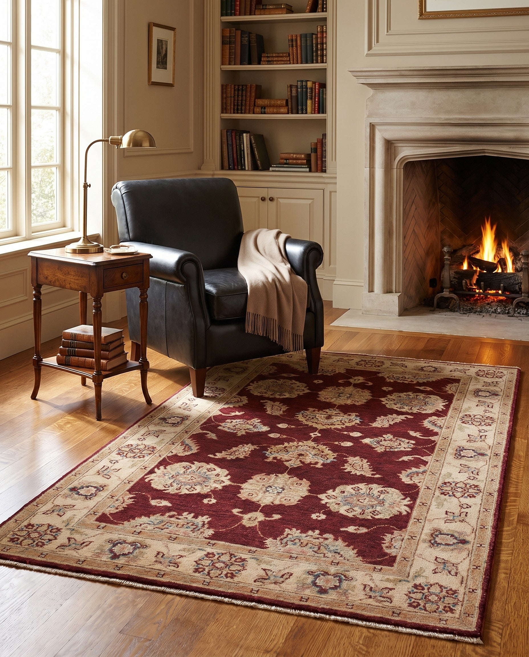 3' 1 x 5' 3 Hand Knotted Ziegler Rug
