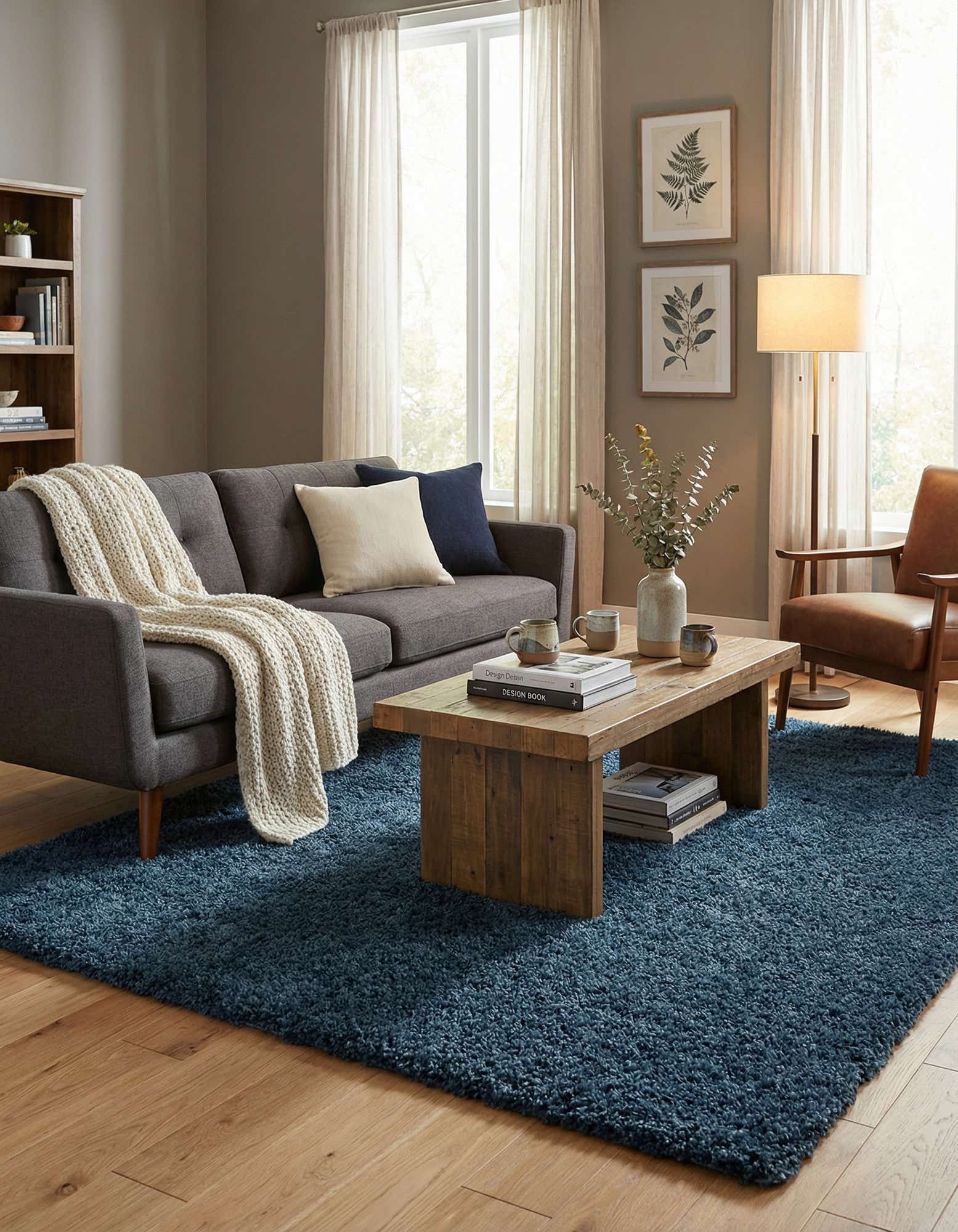 7' 6 x 7' 10 Zermatt Shag Square Rug