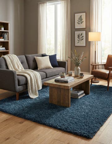 7' 6 x 7' 10 Zermatt Shag Square Rug