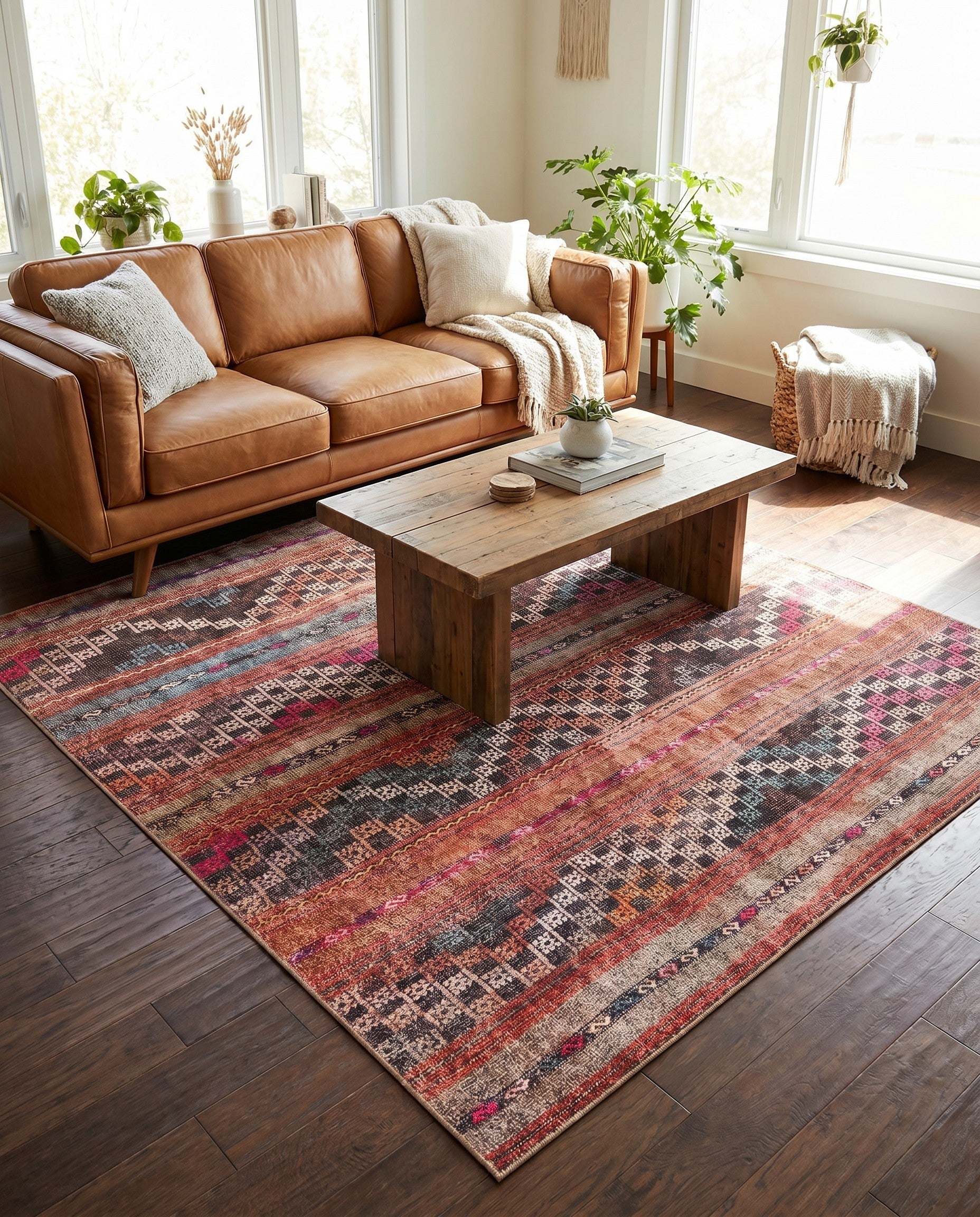 Washable Timeless Square Rug
