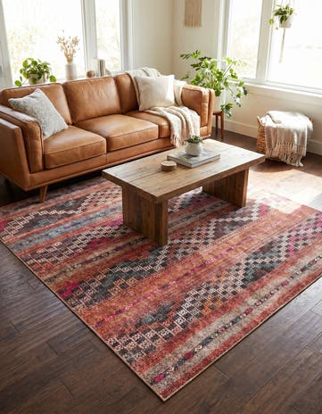 7' 6 x 7' 6 Washable Timeless Square Rug