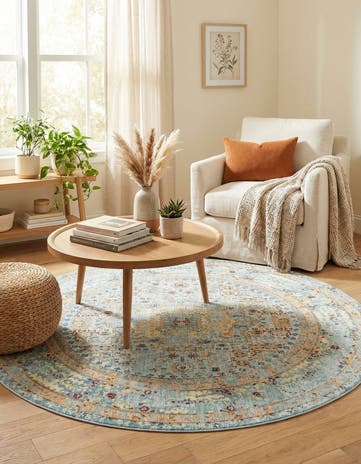 5' 3 x 5' 3 Alexis Round Rug
