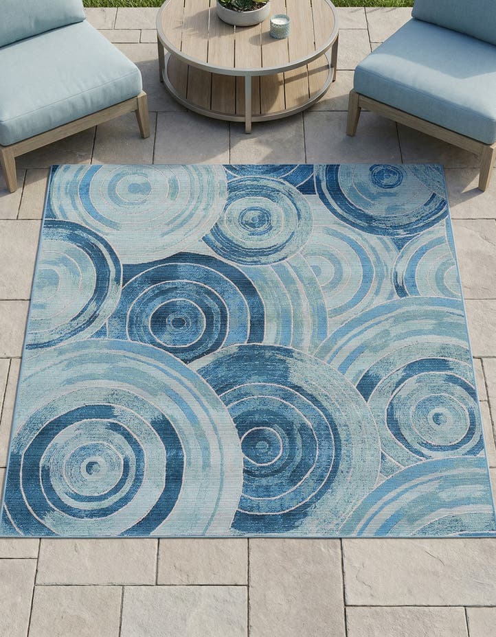 6' x 6' Easy-Clean Modern Indoor / Outdoor...
