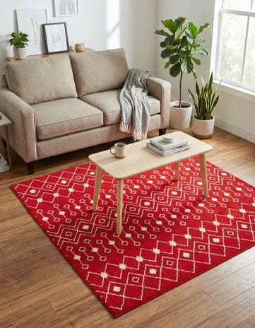 5' 3 x 5' 3 Moroccan Trellis Square Rug