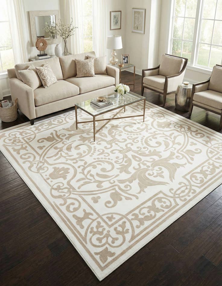 Detail image of 10' 8 x 10' 8 Hermitage Square Rug