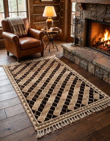 3' 10 x 6' 2 Gabbeh Wool Rug