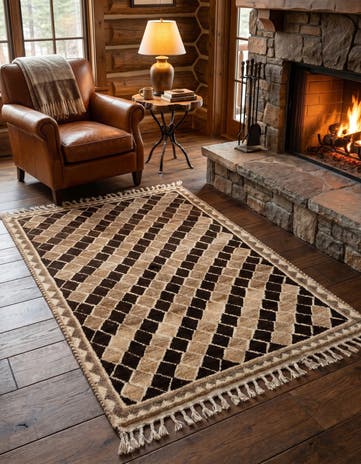 3' 10 x 6' 2 Gabbeh Wool Rug