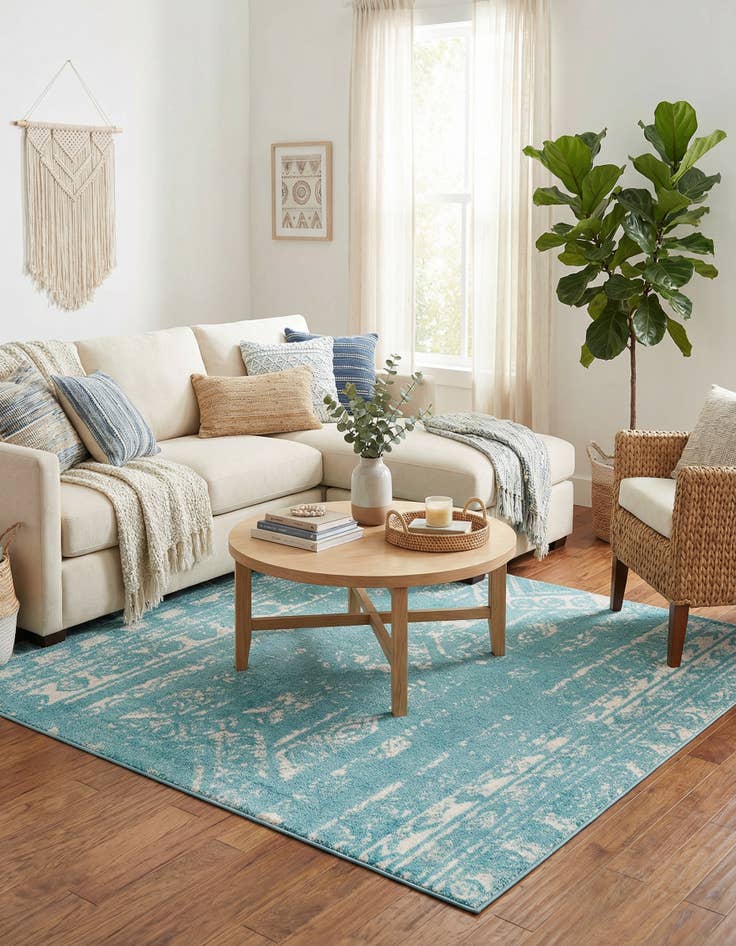 Detail image of 7' x 7' Lennon Square Rug