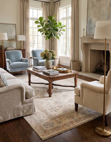 6' 9 x 10' 1 Hand Knotted Ziegler Rug