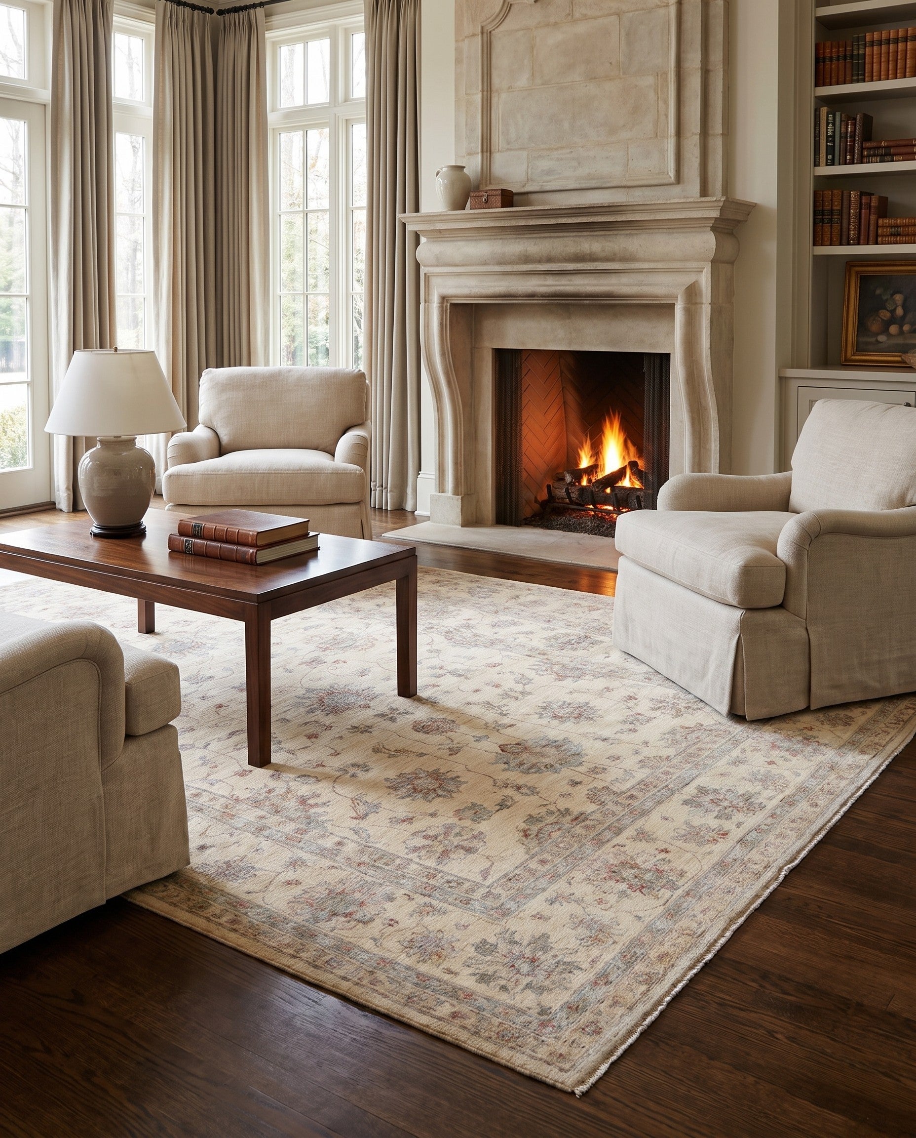 6' x 9' 7 Hand Knotted Ariana Ziegler Rug
