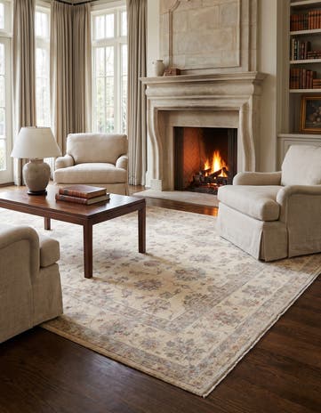 6' x 9' 7 Hand Knotted Ariana Ziegler Rug