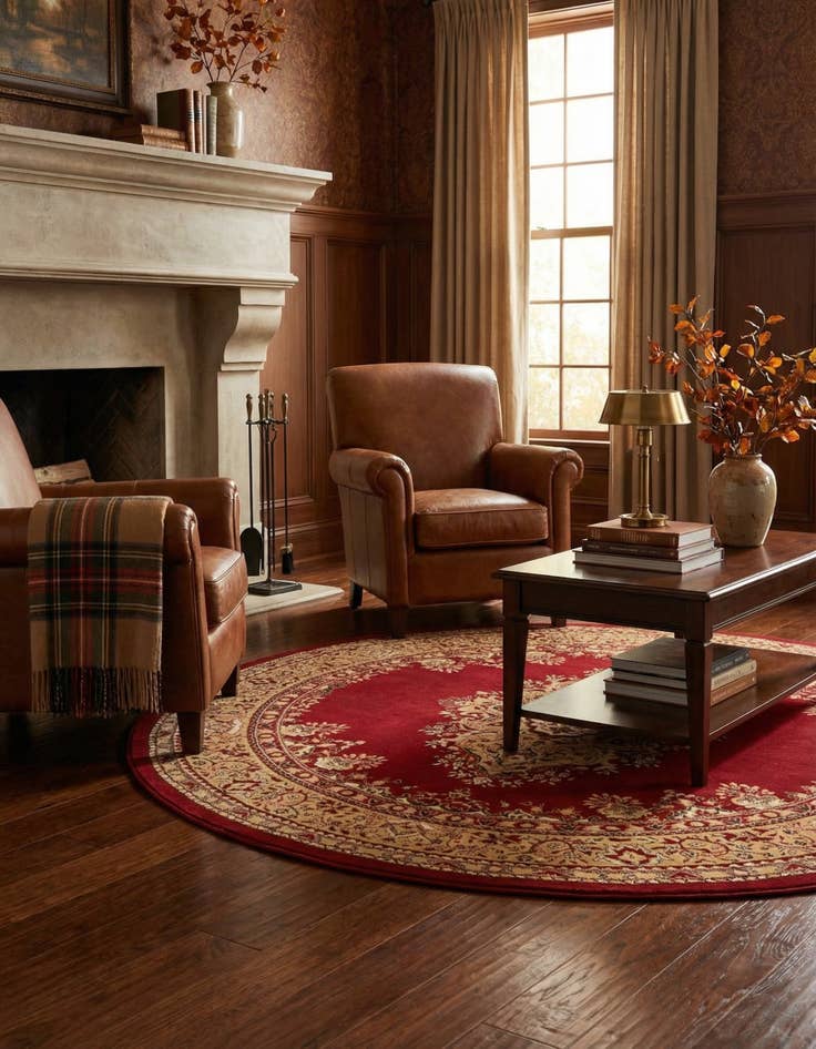 Detail image of 7' 10 x 7' 10 Amaya Round Rug