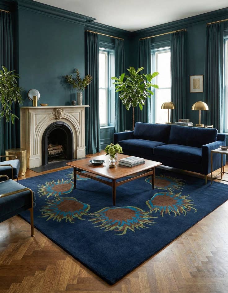 Detail image of 7' 4 x 7' 7 Luna Square Rug