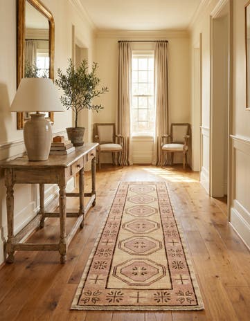 2' 9 x 10' 4 Hand Knotted Oushak Wool Runner Rug