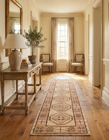2' 9 x 10' 4 Hand Knotted Oushak Wool Runner Rug